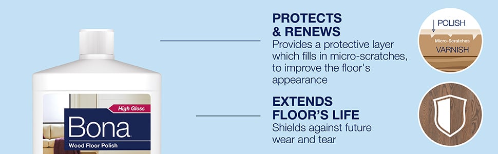 Provides a protective layer that fills in micro scratches to improve the floors appearance; Shields against future wear and tear