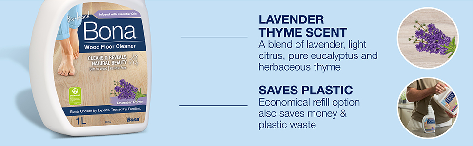 Lavender thyme scent, saves plastic
