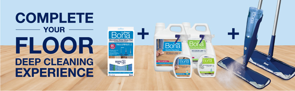 Complete your floor deep cleaning experience with refills, spray mops and spray mop bottles