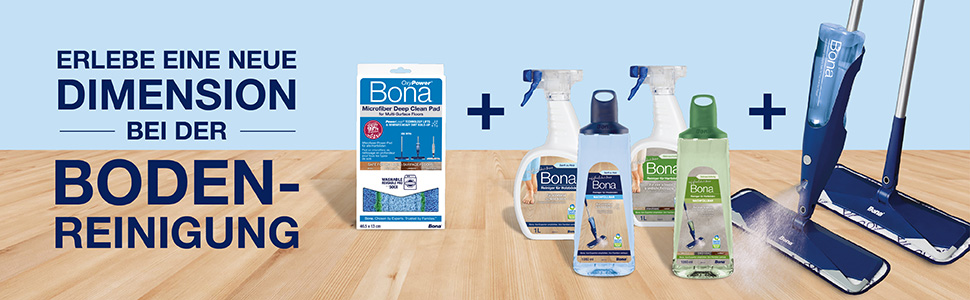 Erlebe eine neue Dimension bei der Bodenreinigung mit Nachf&uuml;llern, Spray Mops und Kartuschen