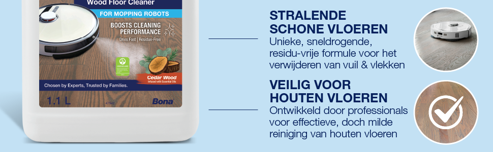 Houten Vloer Reiniger voor DWEILROBOTS