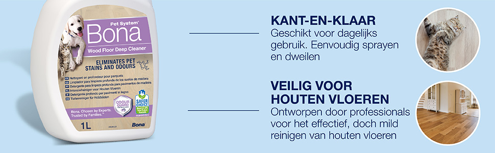 Bona Pet System - intensiefreiniger voor houten vloeren