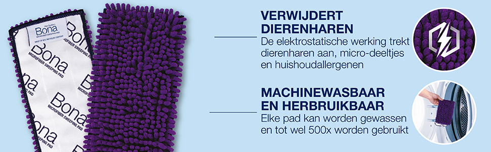Bona Pet System - Sweeping Pad, Stofpad