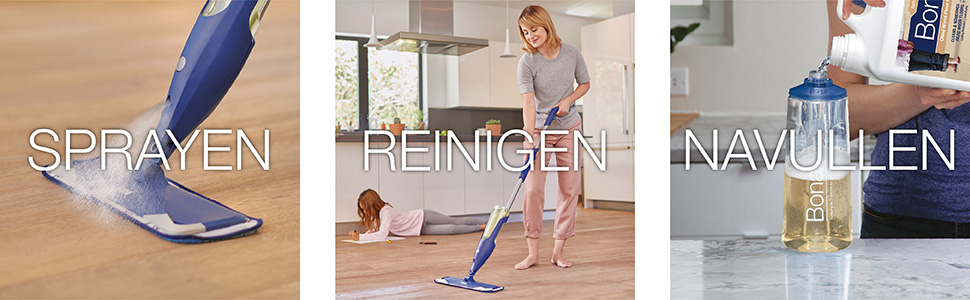 Bona Spray Mop voor Geoliede Houten Vloeren