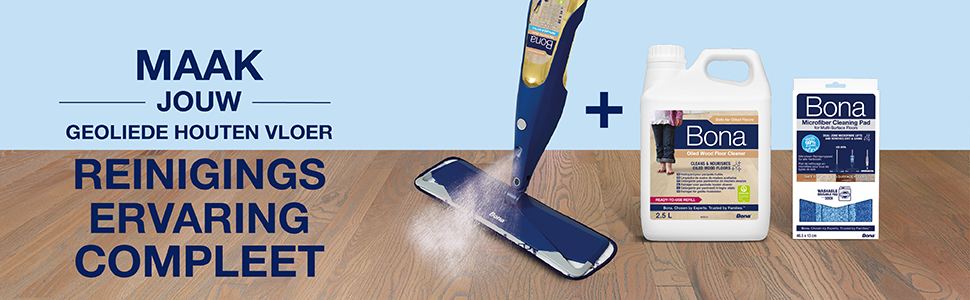 Bona Spray Mop voor Geoliede Houten Vloeren